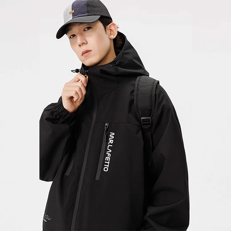 Lafetto Waterproof And Windproof Windbreaker Jacket Unisex-3