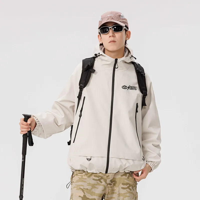 Lafetto Waterproof And Windproof Windbreaker Jacket Unisex-12