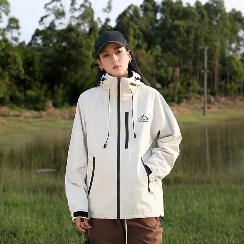 Lafetto Waterproof And Windproof Windbreaker Jacket Unisex-2