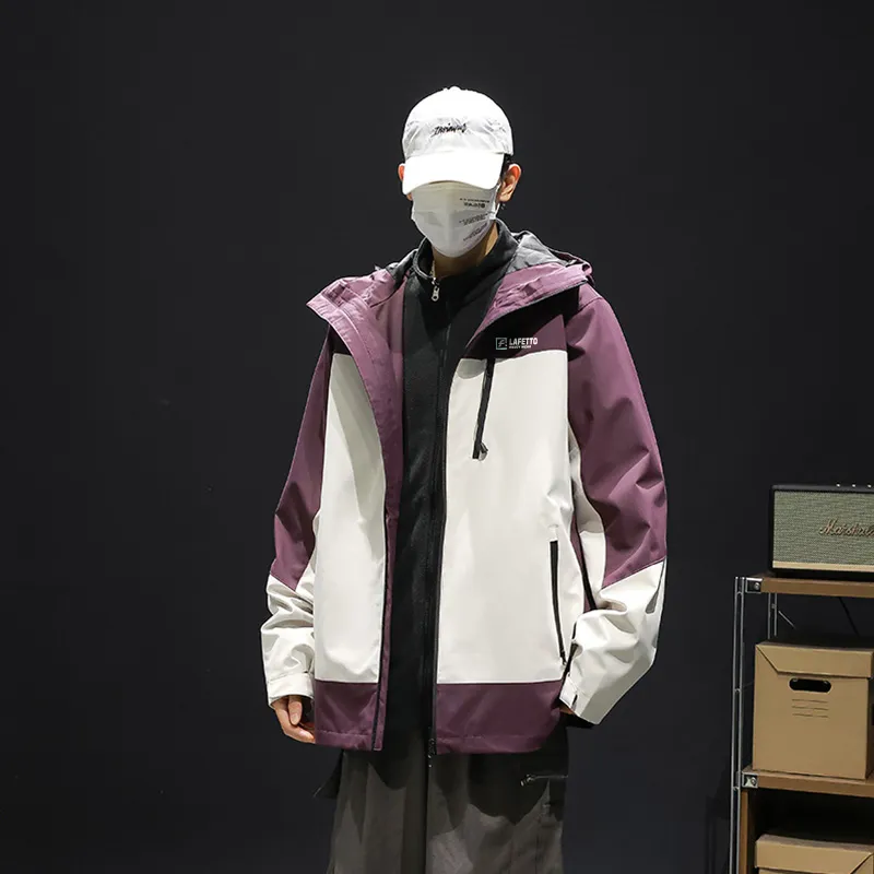 Lafetto Waterproof And Windproof Windbreaker Jacket Unisex-12