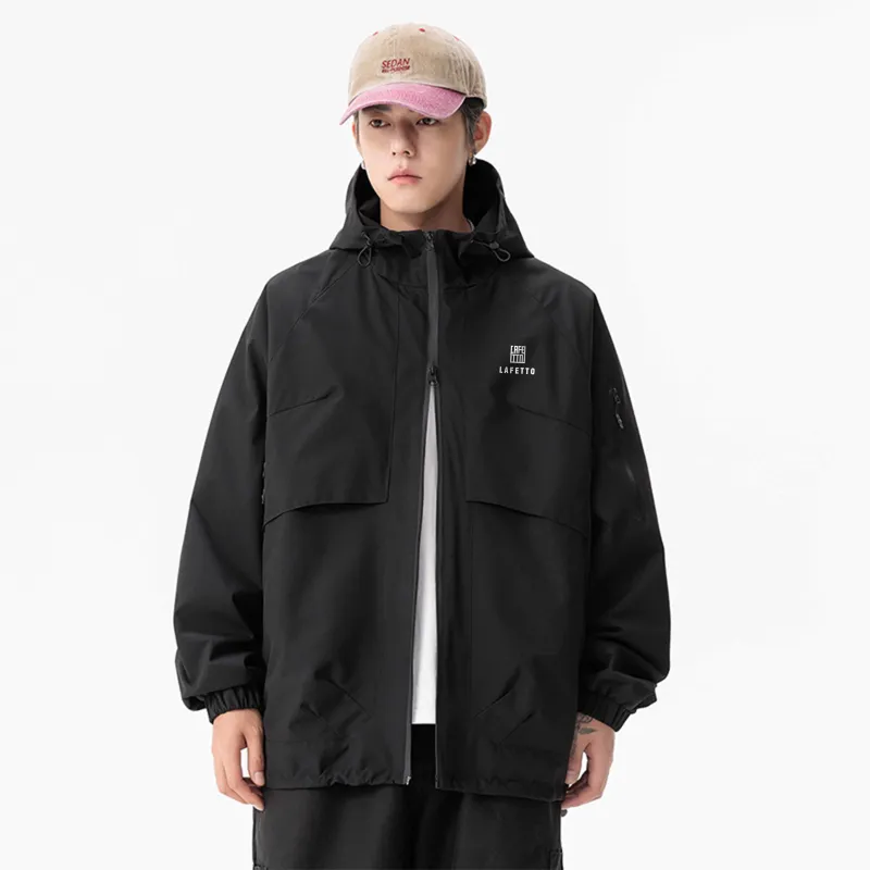 Lafetto Waterproof And Windproof Windbreaker Jacket Unisex-2