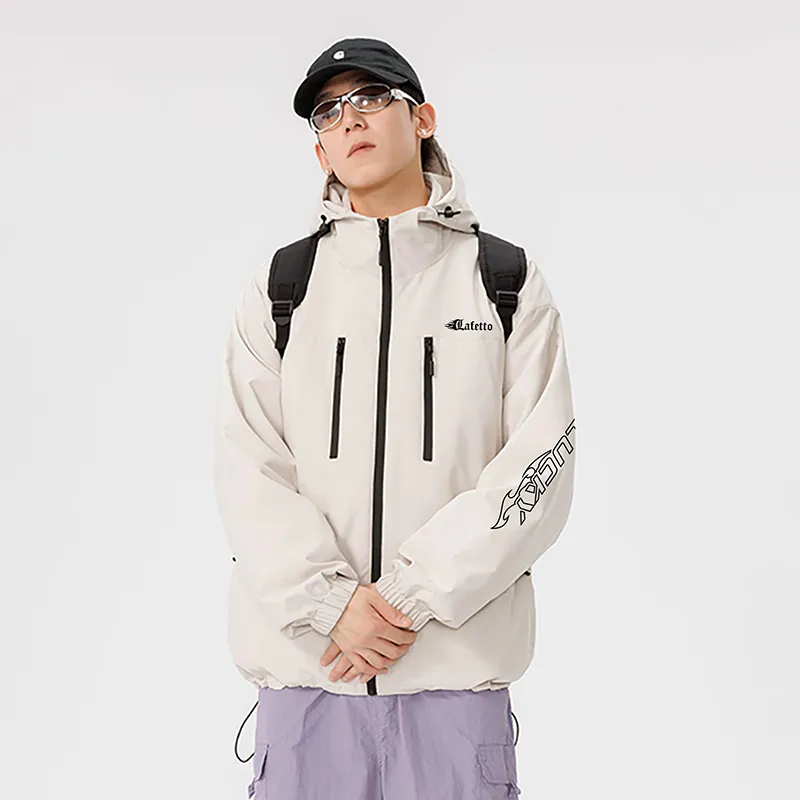 Lafetto Waterproof And Windproof Windbreaker Jacket Unisex-2