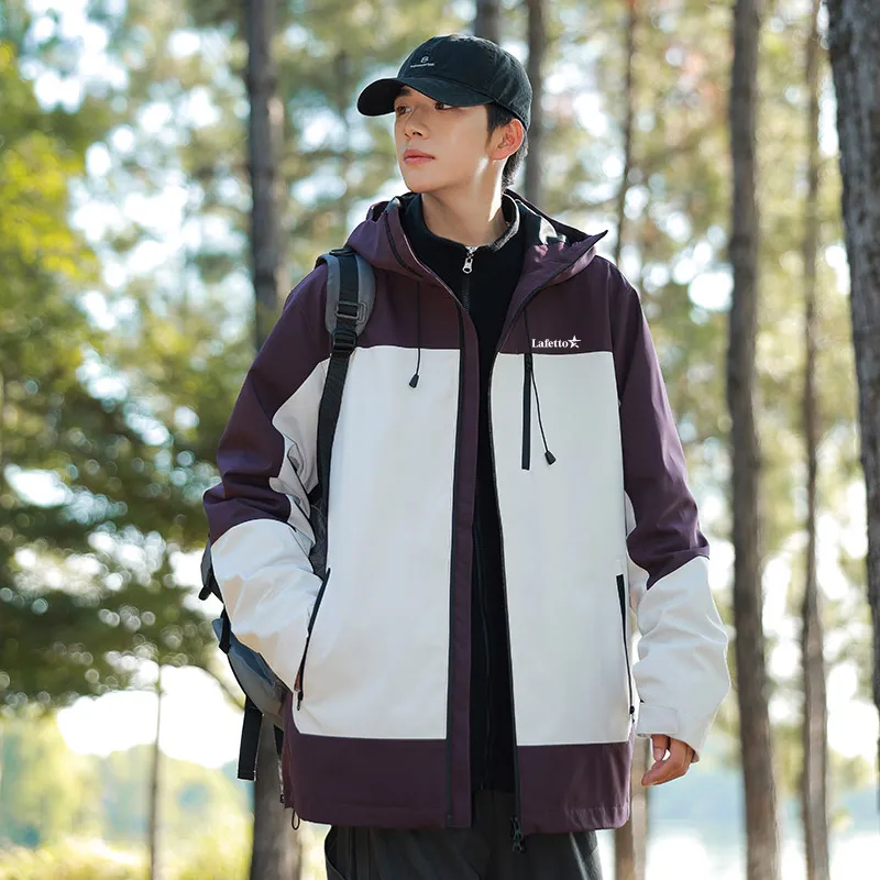 Lafetto Warm Water Resistant Windproof Windbreaker Jacket Unisex-2