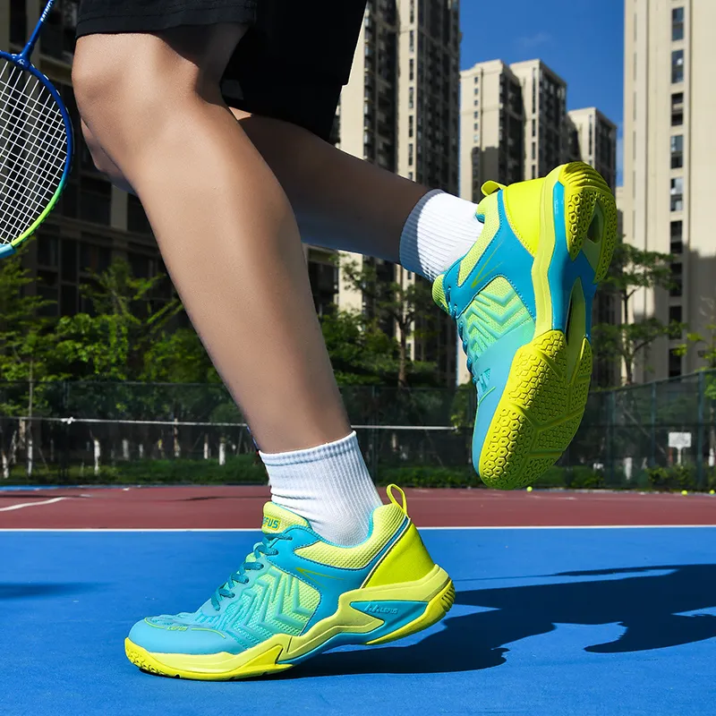 LEFUS Cushioned Slip-Resistant Abrasion-Resistant Breathable Low-Top Badminton Shoes Unisex-19