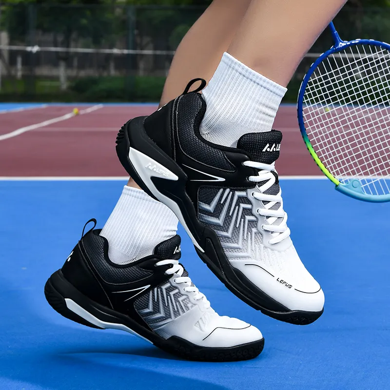 LEFUS Cushioned Slip-Resistant Abrasion-Resistant Breathable Low-Top Badminton Shoes Unisex-33