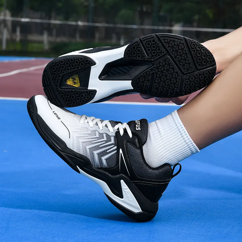 LEFUS Cushioned Slip-Resistant Abrasion-Resistant Breathable Low-Top Badminton Shoes Unisex-29