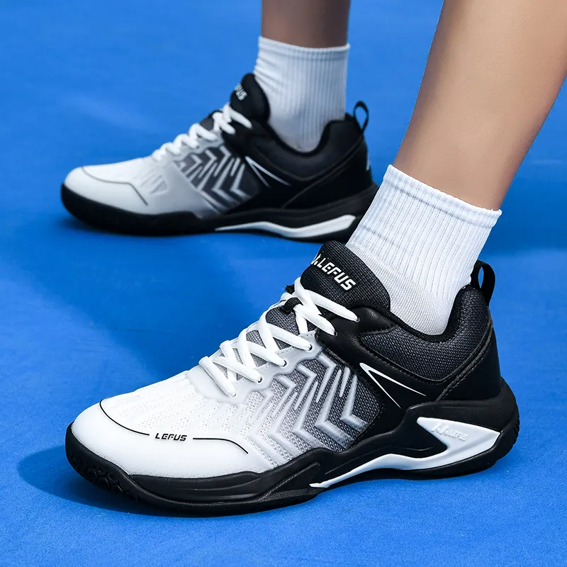 LEFUS Cushioned Slip-Resistant Abrasion-Resistant Breathable Low-Top Badminton Shoes Unisex-30