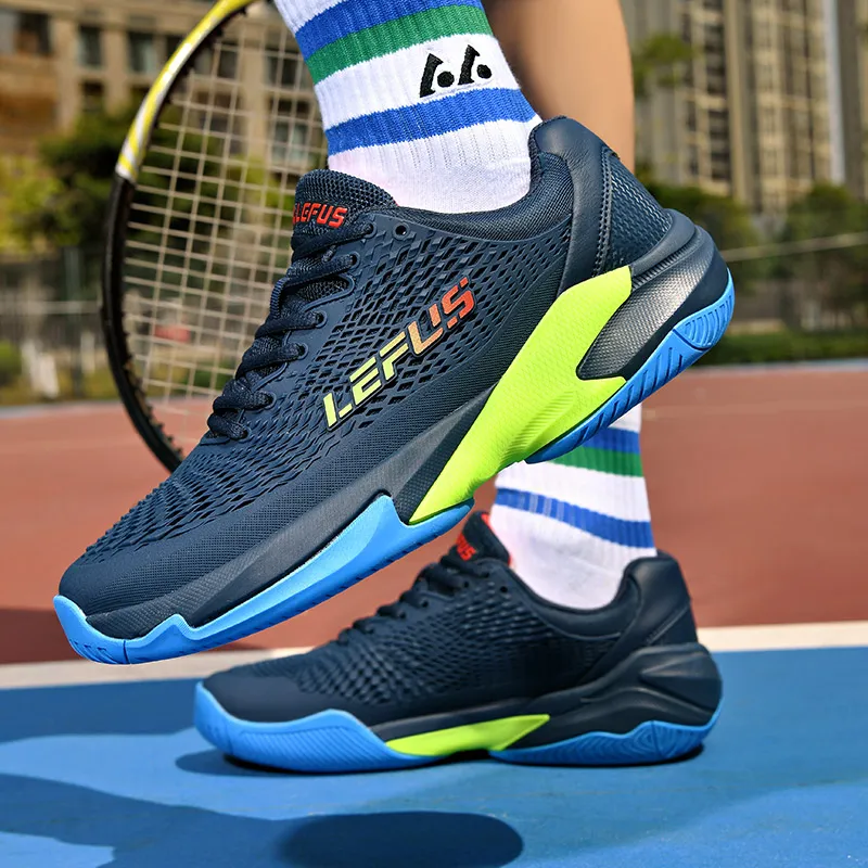 LEFUS Shock Absorbers With Slip Resistant And Abrasion Resistant Properties Low Top Tennis Shoes Unisex-6