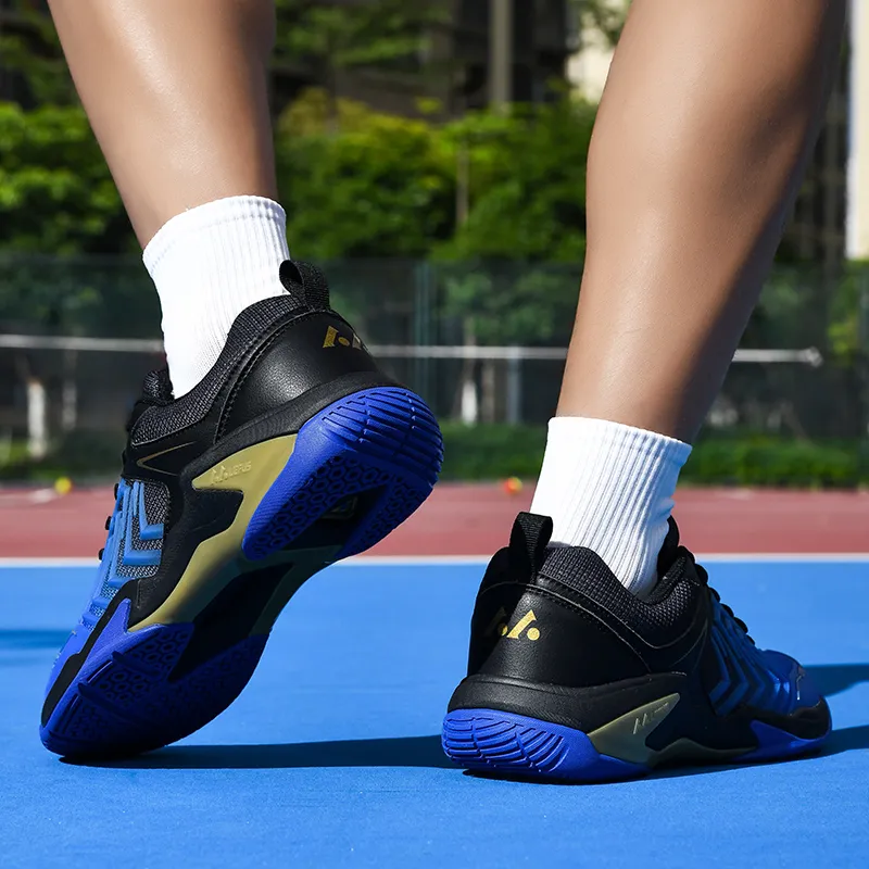 LEFUS Cushioned Slip-Resistant Abrasion-Resistant Breathable Low-Top Badminton Shoes Unisex-43
