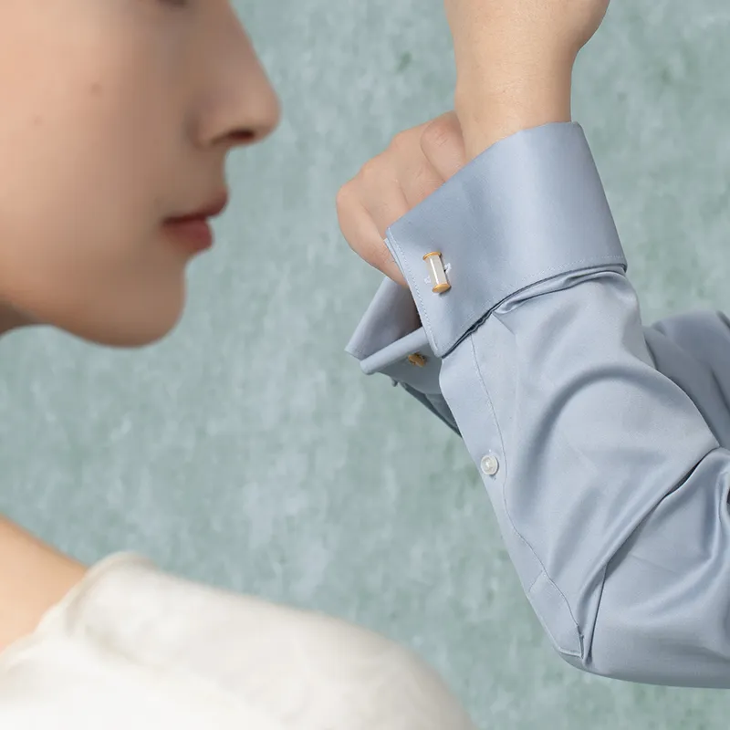 Emergence Hetian Jade Cufflinks Unisex White Jade-4