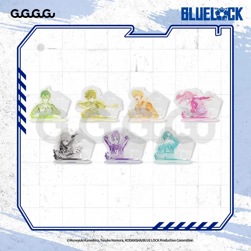 GuGuGuGu Blue Lock Watercolor Style Collection Acrylic Pen Holder Standee Acrylic Stands-3