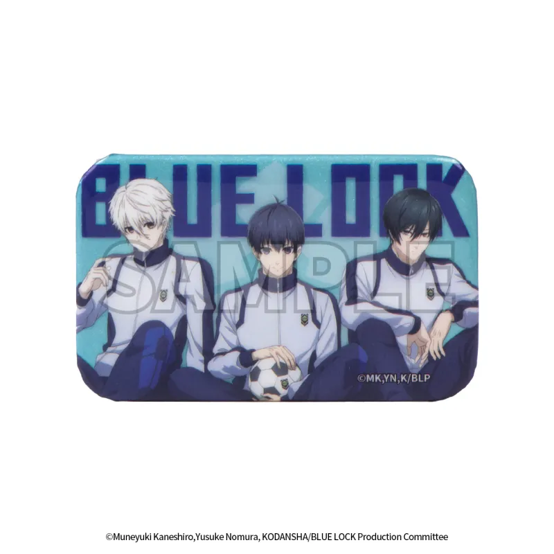 GuGuGuGu Blue Lock Blue Restricted Area Square Tinplate Badge Badges-1
