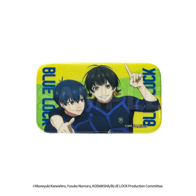 GuGuGuGu Blue Lock Blue Restricted Area Square Tinplate Badge Badges-6