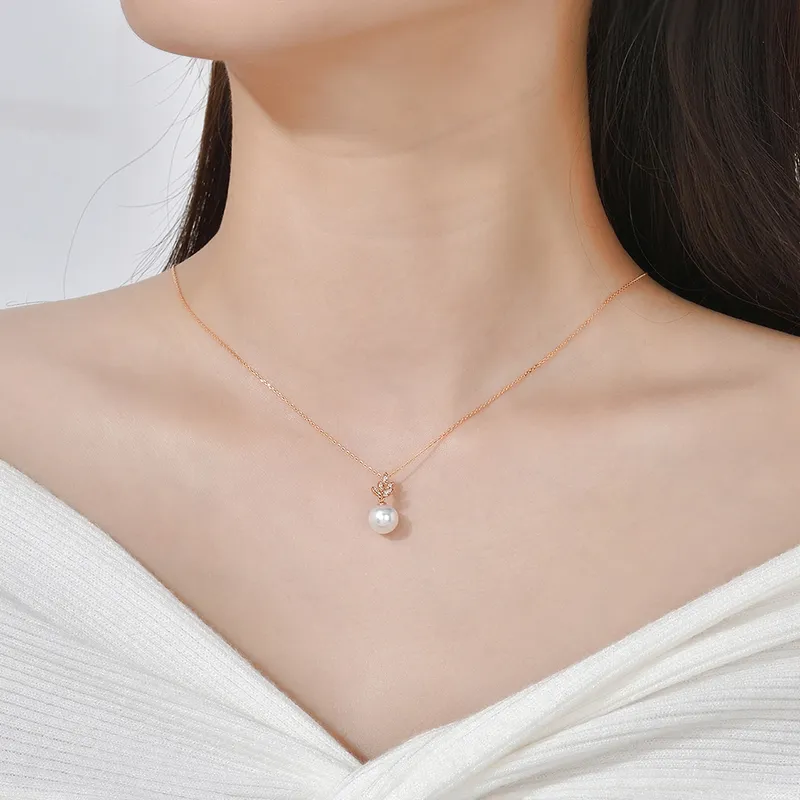WithLove Saltwater Pearl Diamond Pendants Women's-3