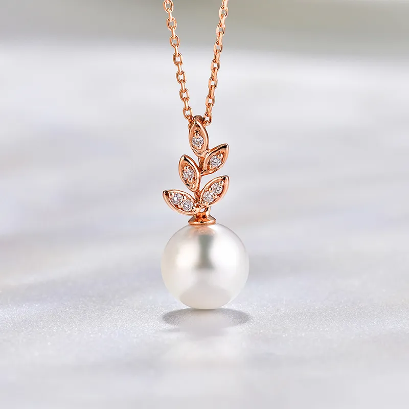 WithLove Saltwater Pearl Diamond Pendants Women's-4