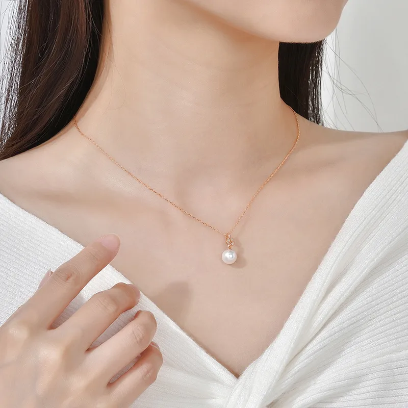 WithLove Saltwater Pearl Diamond Pendants Women's-2