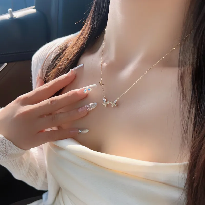 Colev Kie S925 Silver Necklaces Women's Gold-1