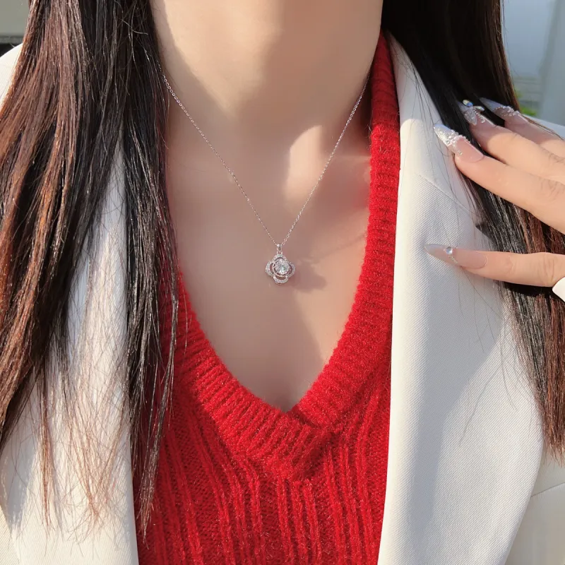 Colev Kie S925 Silver Necklaces Women's Silver-9
