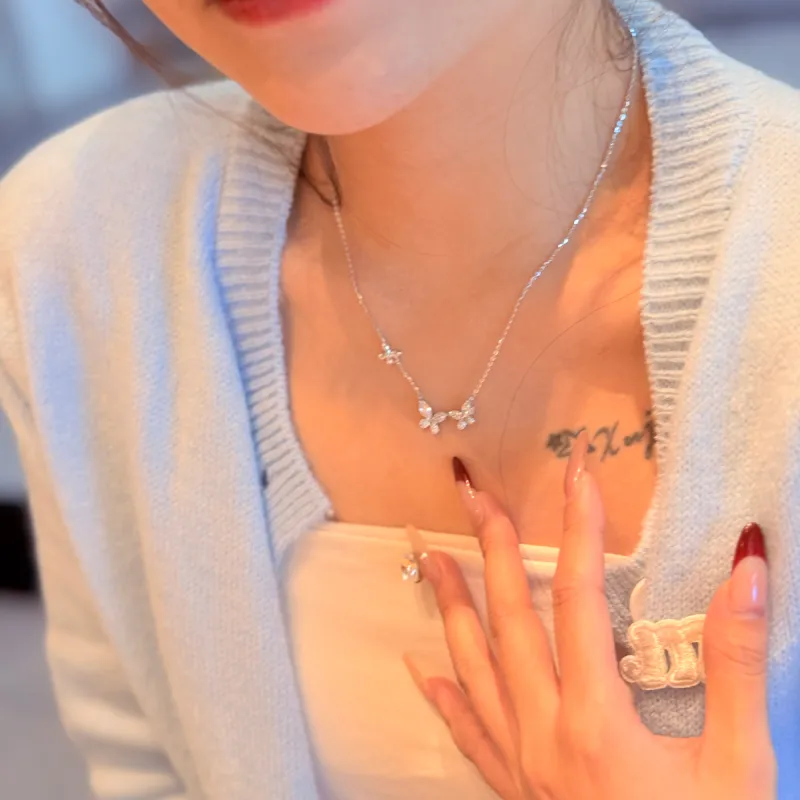 Colev Kie S925 Silver Necklaces Women's Gold-6