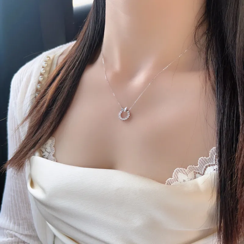 Colev Kie S925 Silver Luxury Niche Design Necklaces Women's Gold-7