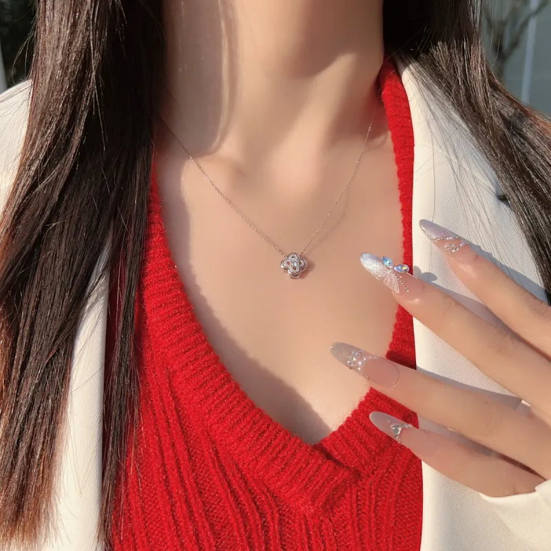 Colev Kie S925 Silver Necklaces Women's Silver-3