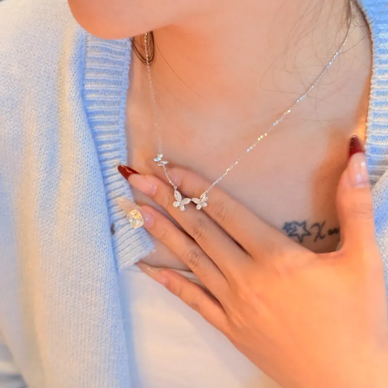 Colev Kie S925 Silver Necklaces Women's Gold-7