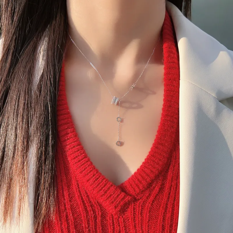 Colev Kie S925 Silver Necklaces Women's-4