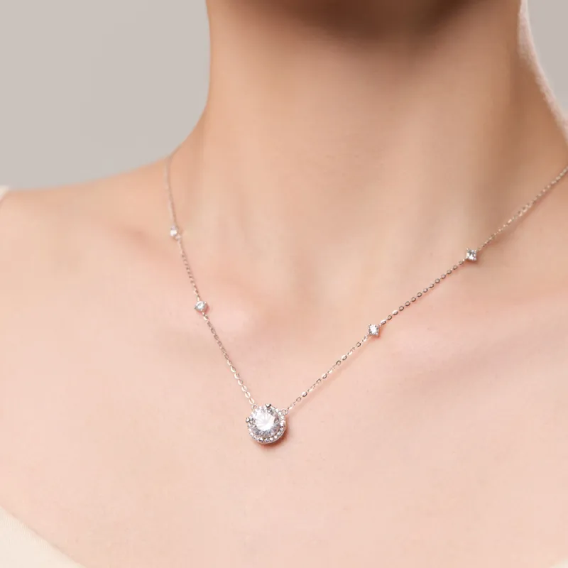 Colev Kie S925 Silver Necklaces Women's Silver-4