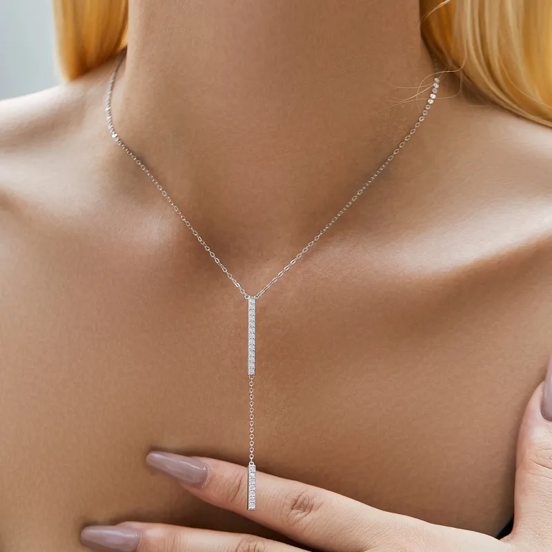 Colev Kie S925 Silver Necklace For The Fashionable Refined Box Women's-3