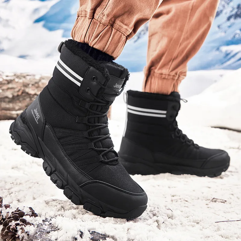 Jeep Crew Snow Boots Women's Black-6
