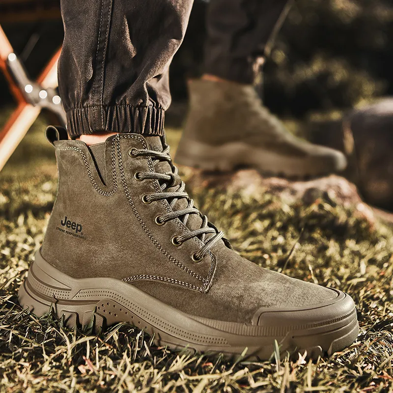 Jeep Short Martin Boot Men's Khaki-6