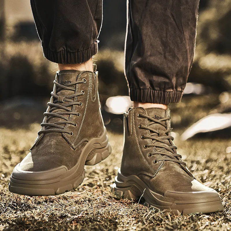 Jeep Short Martin Boot Men's Khaki-5