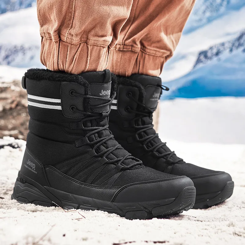 Jeep Crew Snow Boots Women's Black-5