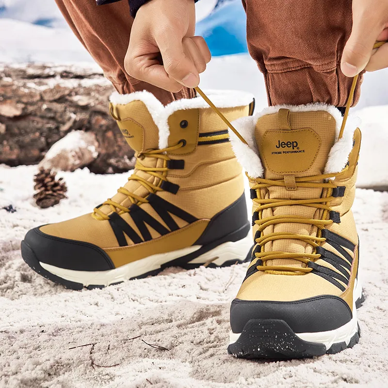 Jeep Knee High Snow Boots Women's Spruce Yellow-5