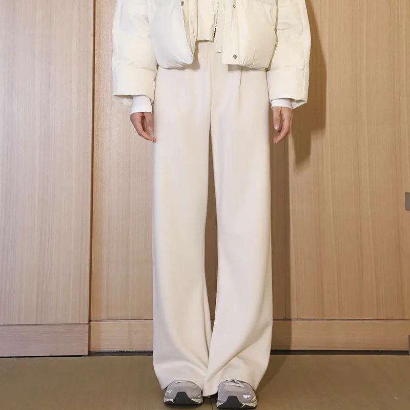 Gyokuu Casual Pants Women's White-5