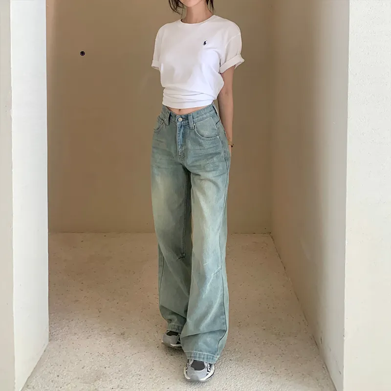 Gyokuu Jeans Women's Vintage Blue-3