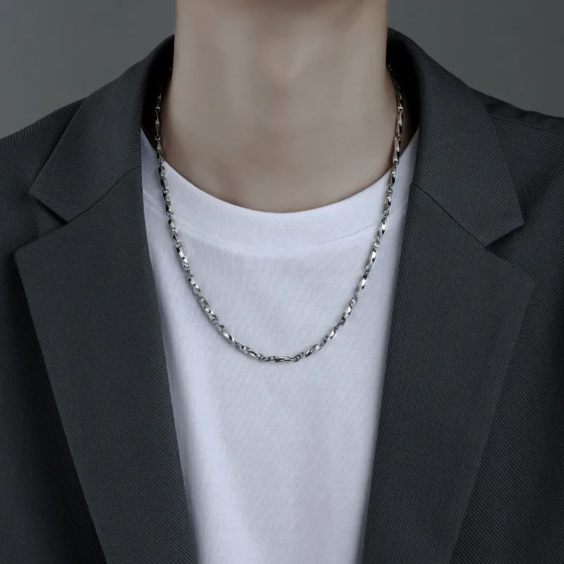 IOTS Titanium Steel Necklaces Unisex-2