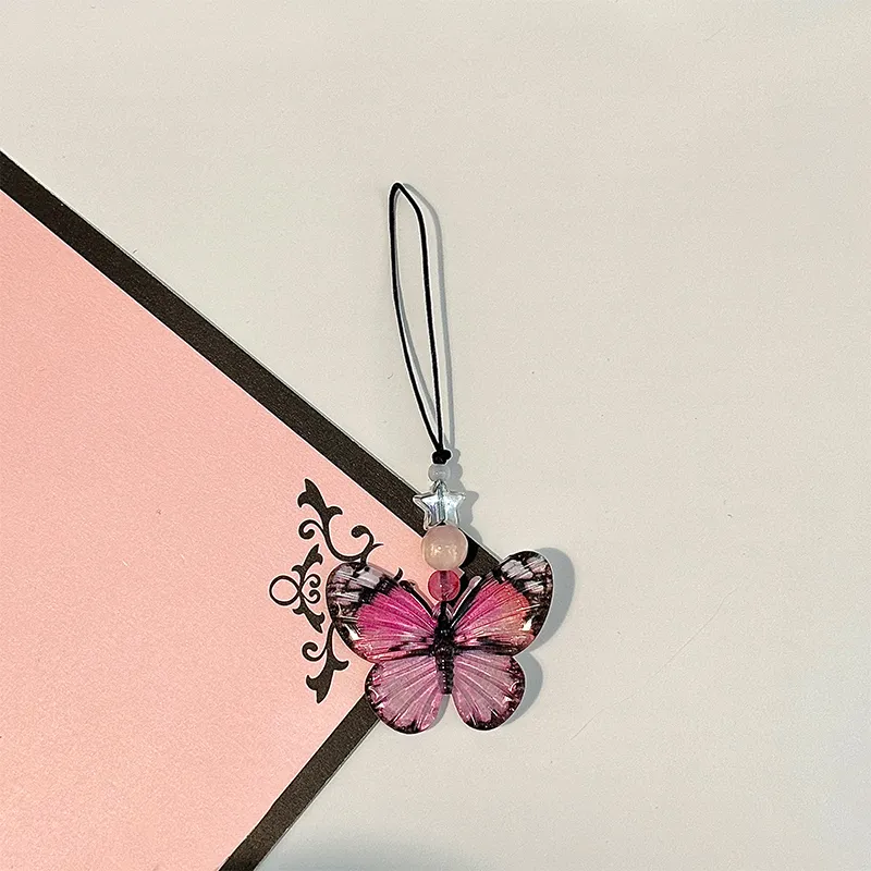 IOTS Resin Pendant Cell Phone Chain Keychain Unisex-4
