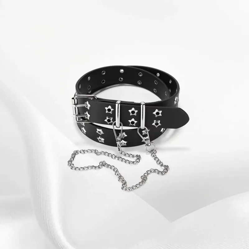 IOTS PU Leather Belts Unisex 3.3CM-2