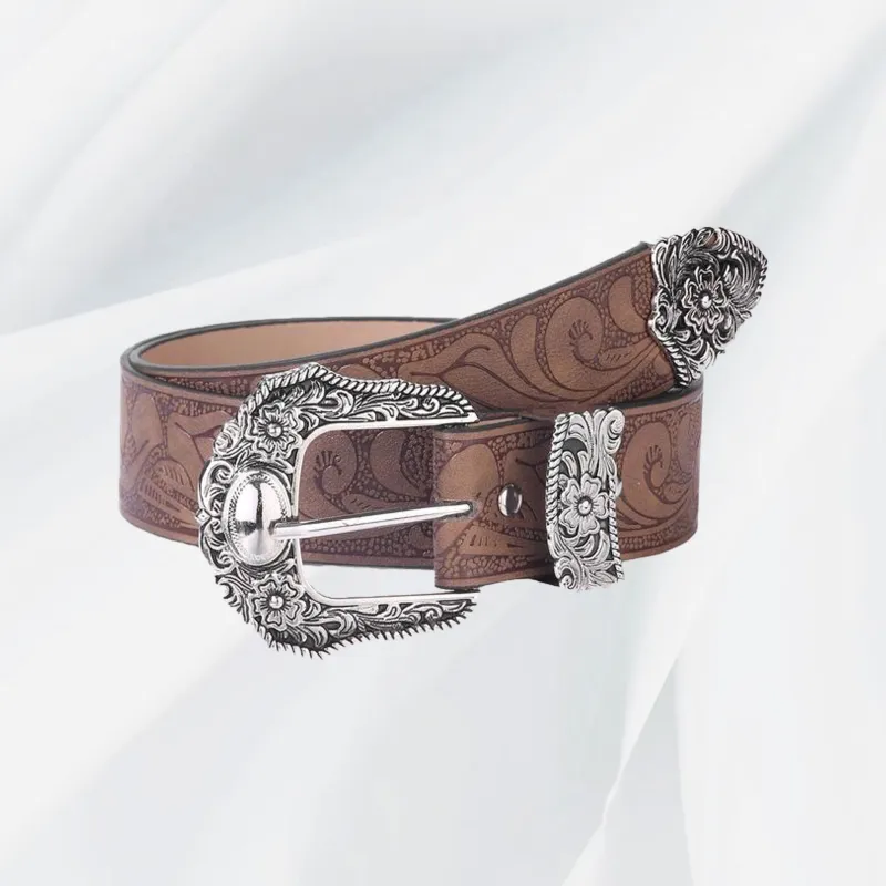 IOTS Fashion Versatile Premium Feel Leather Belts Women's 3.5cm-1