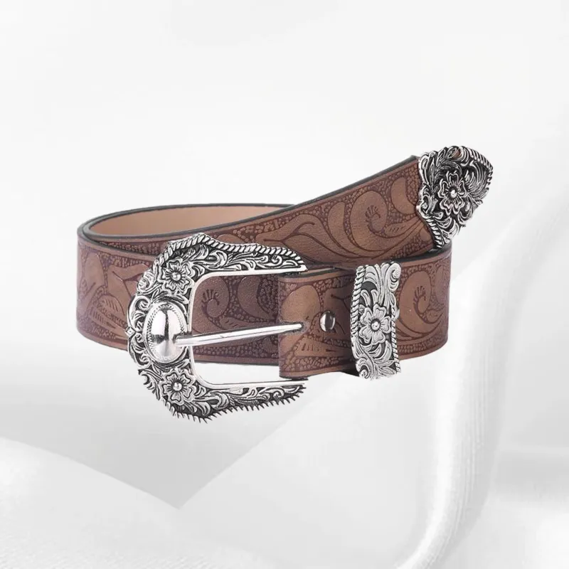 IOTS Fashion Versatile Premium Feel Leather Belts Women's 3.5cm-2