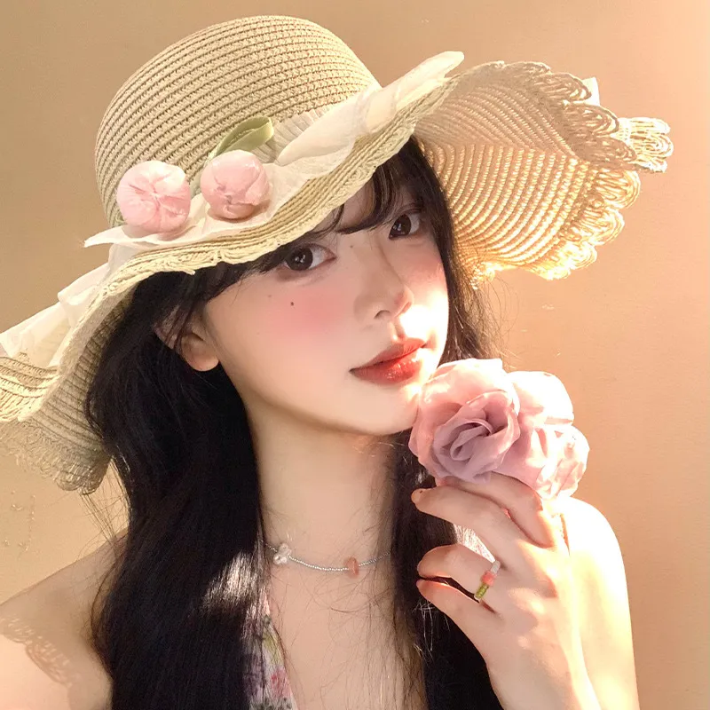 IOTS Polyester Sun Protection Hats Women's-3