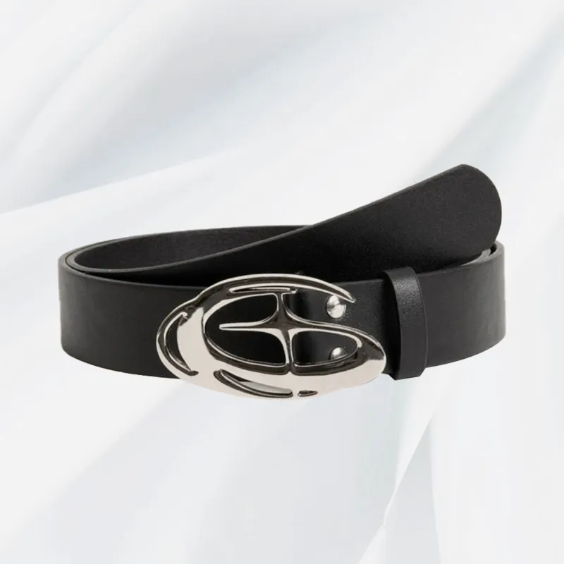 IOTS Alloy Leather Belts Unisex 3.3cm-1