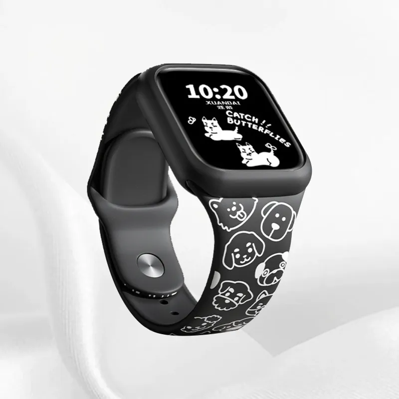 IOTS Apple Compatibility Watch Band 235mm Silicone Material-3