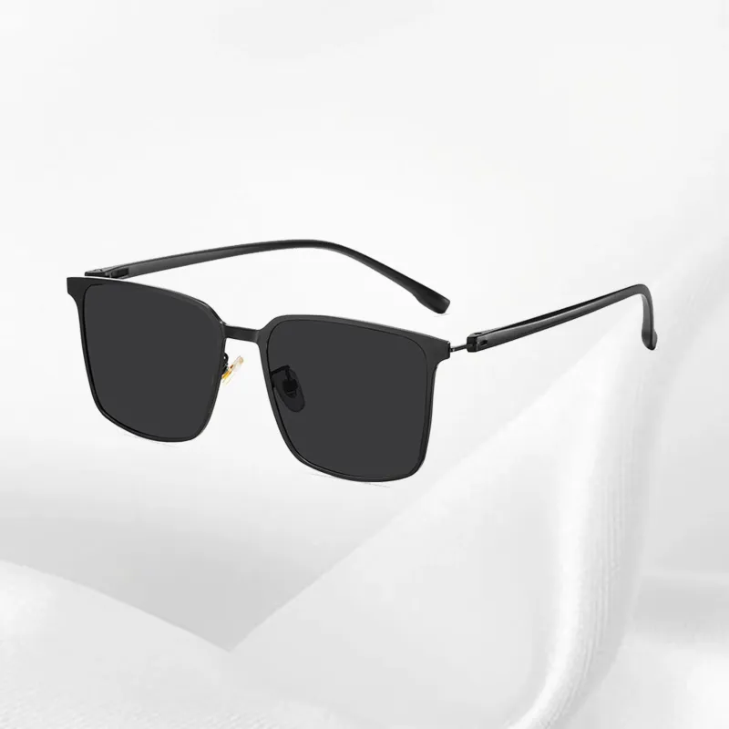 IOTS TR/Memory Plastic Metal Sunglasses Unisex-2