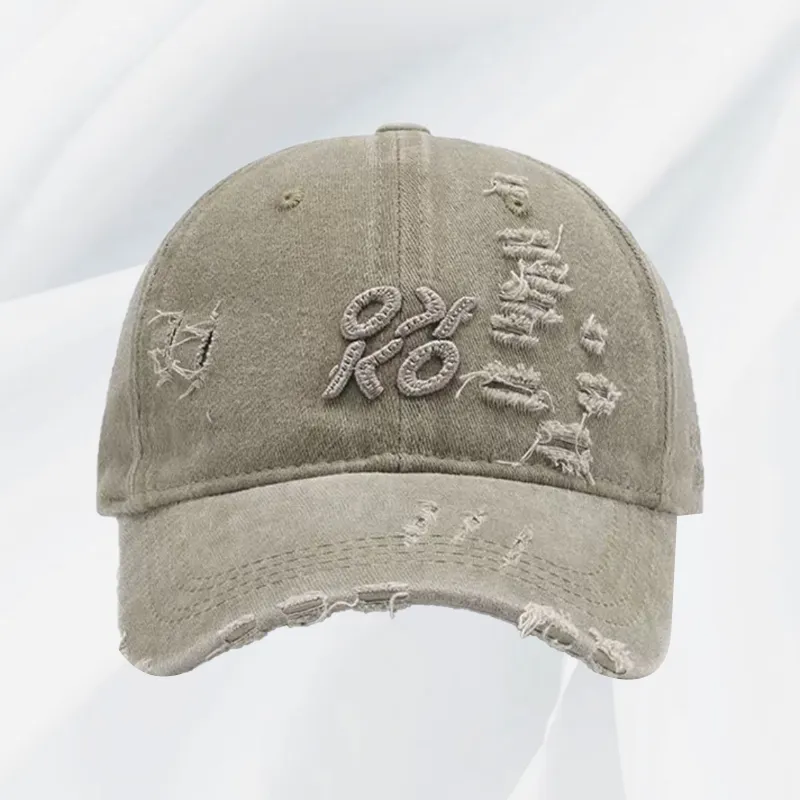 IOTS American Vintage Small Face Enhancing Individual Trendy Baseball Caps Unisex-1