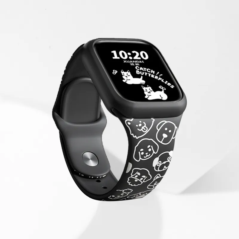 IOTS Apple Compatibility Watch Band 235mm Silicone Material-4