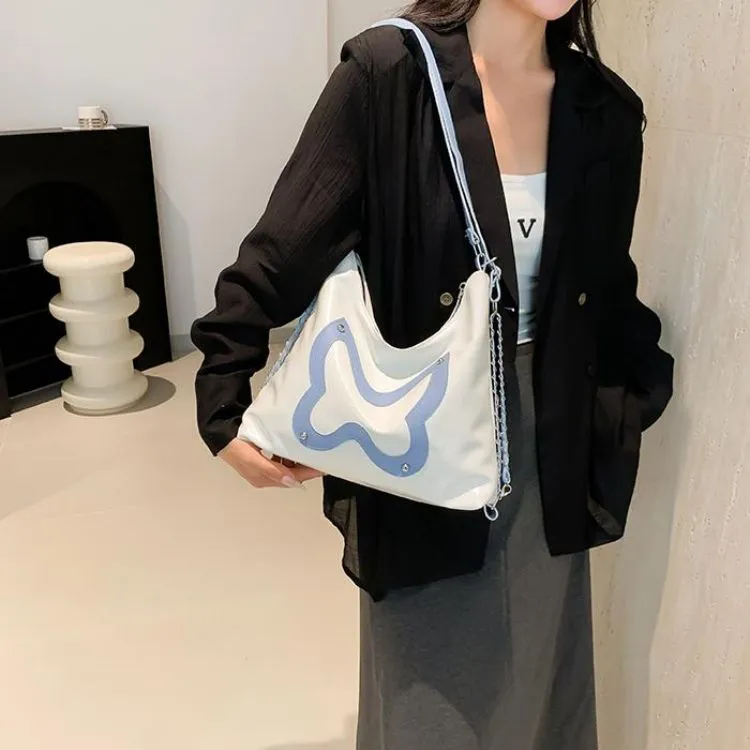 NX DOUGHNUT PU Backpack Regular Women's Black/White/Silver-1