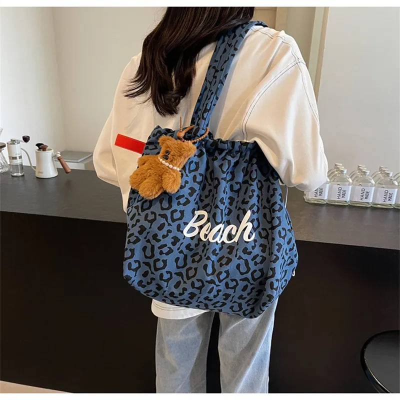 NX DOUGHNUT Canvas Canvas Bag For Students Shopping Bag Tote Bag Regular Women's Multicolor-11