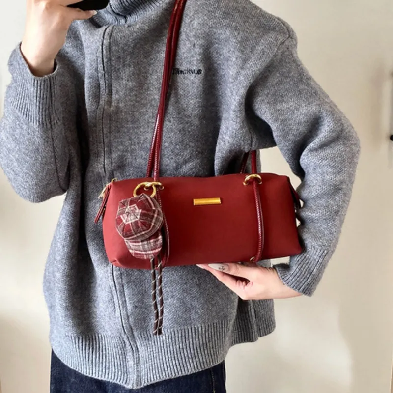 NX DOUGHNUT PU Advanced Textured Fashion Small Square Bag Handbag Regular Women's Multicolor-6